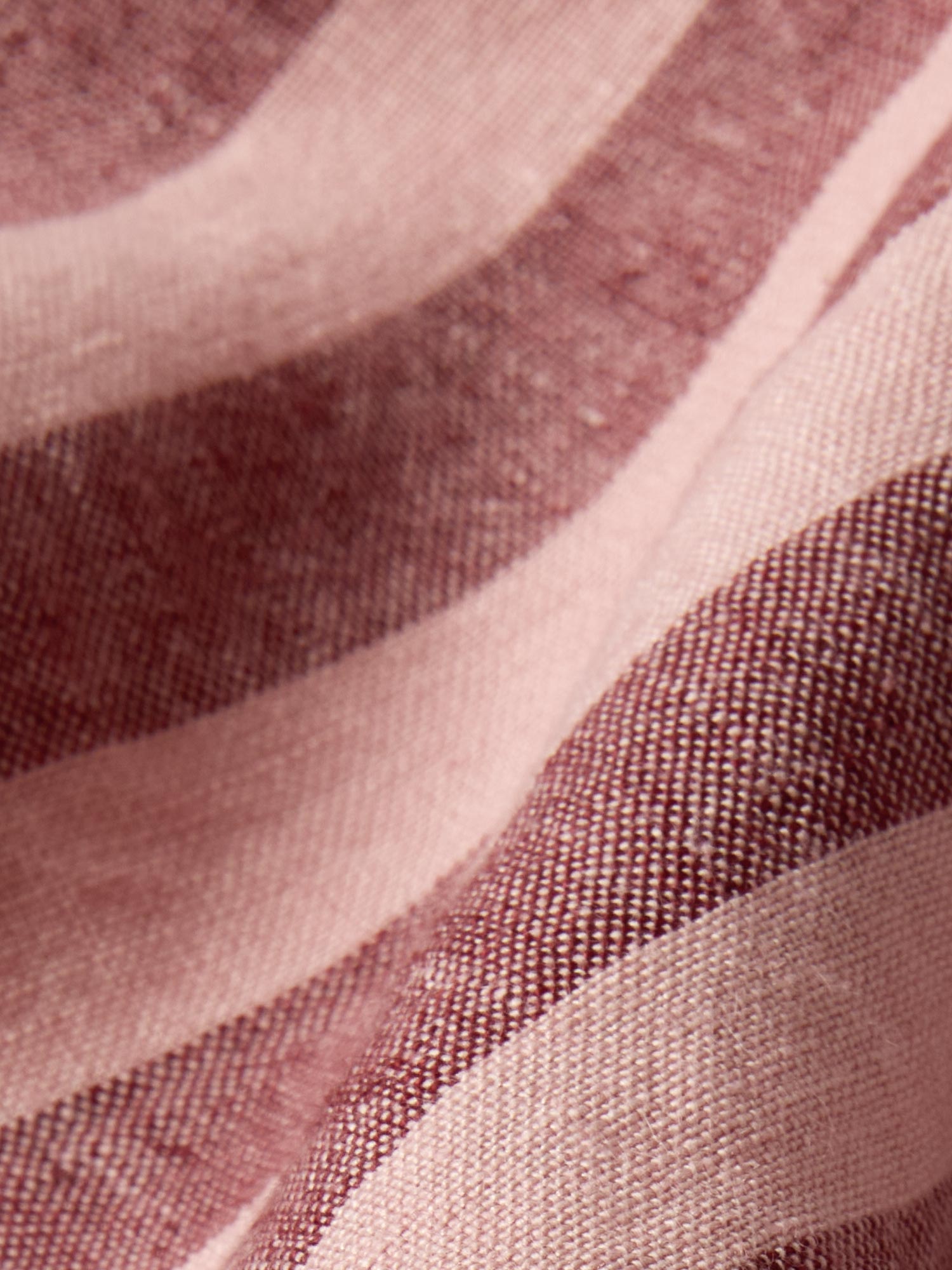 Rhubarb & Rose Pembroke Stripe Linen Blend Pillowcases (Pair)
